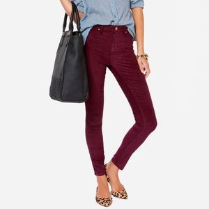 Anthropologie Pilcro Serif Cord Leggings Size 25